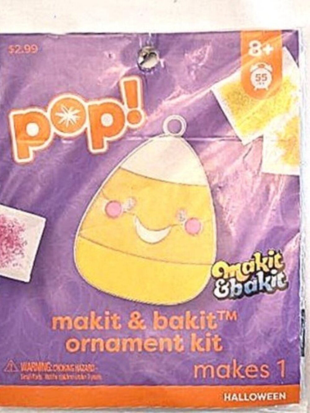 Makit & Bakit Suncatcher ornament Halloween Candy Corn 1 kit